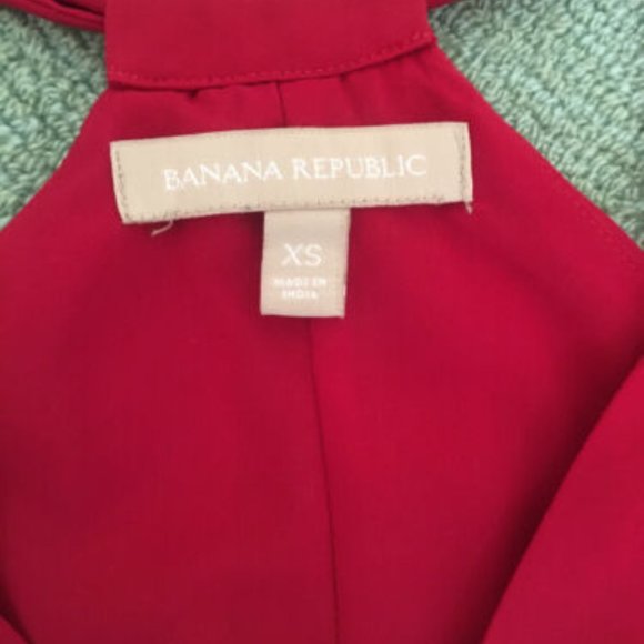 Banana Republic Red Racerback Sleeveless Top Size XS - Picture 4 of 7